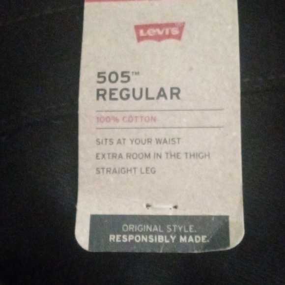 505 regular Levi's size 38 color is black 100% cotton - Picture 5 of 9